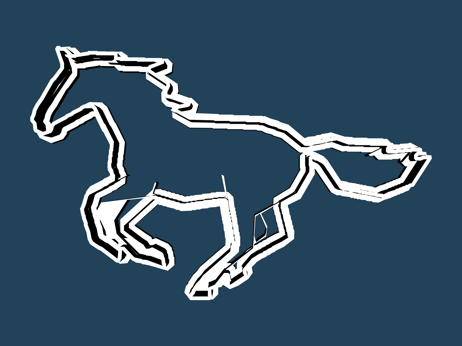 Horse cookie cutter