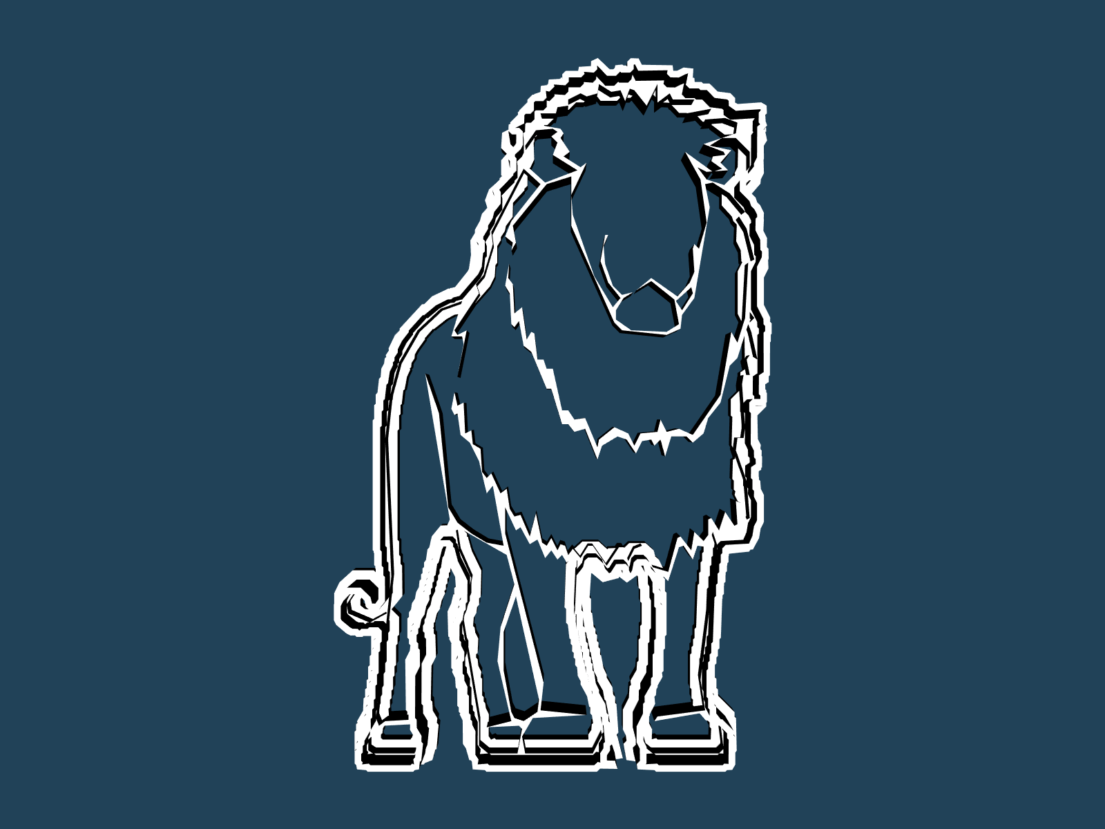 Lion cookie cutter