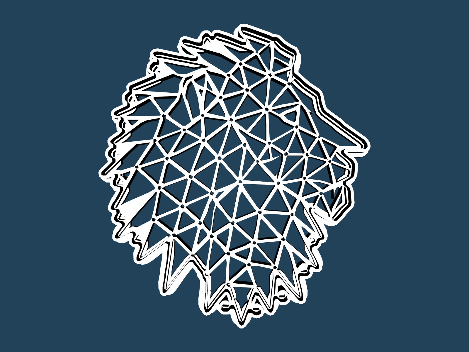 Lion Head cookie cutter