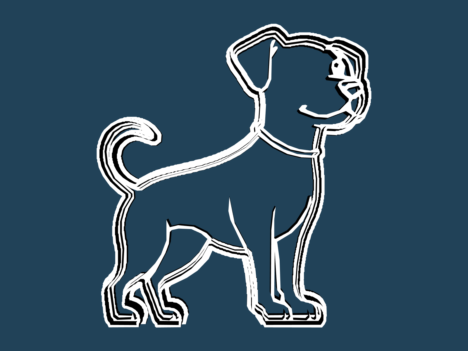 Puppy cookie cutter