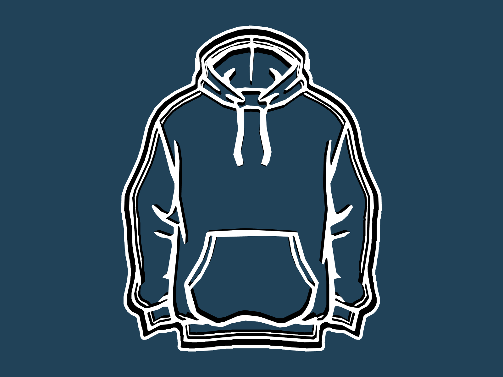 Sweatshirt cookie cutter — view 1