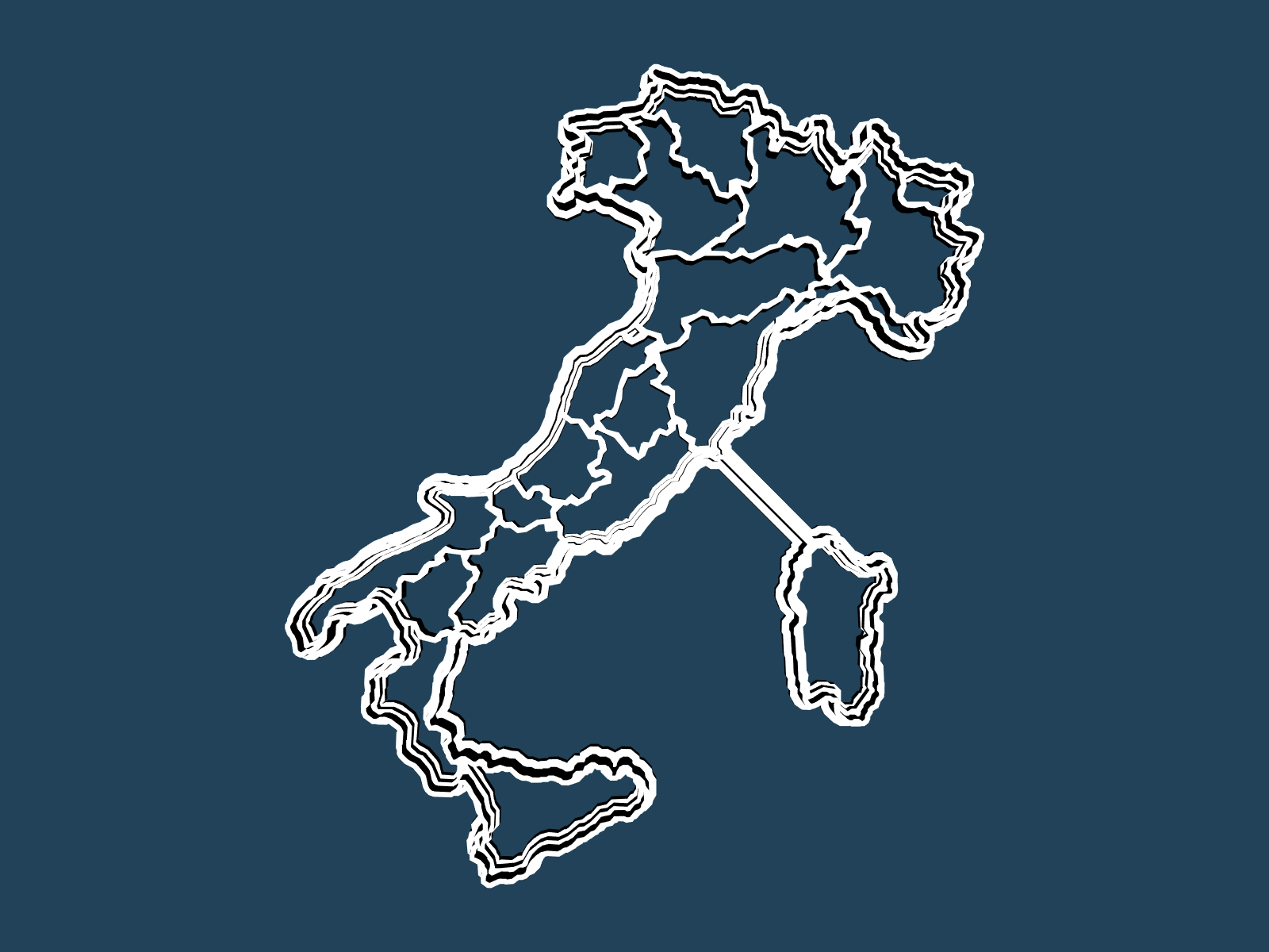 Italy Region Map — view 1