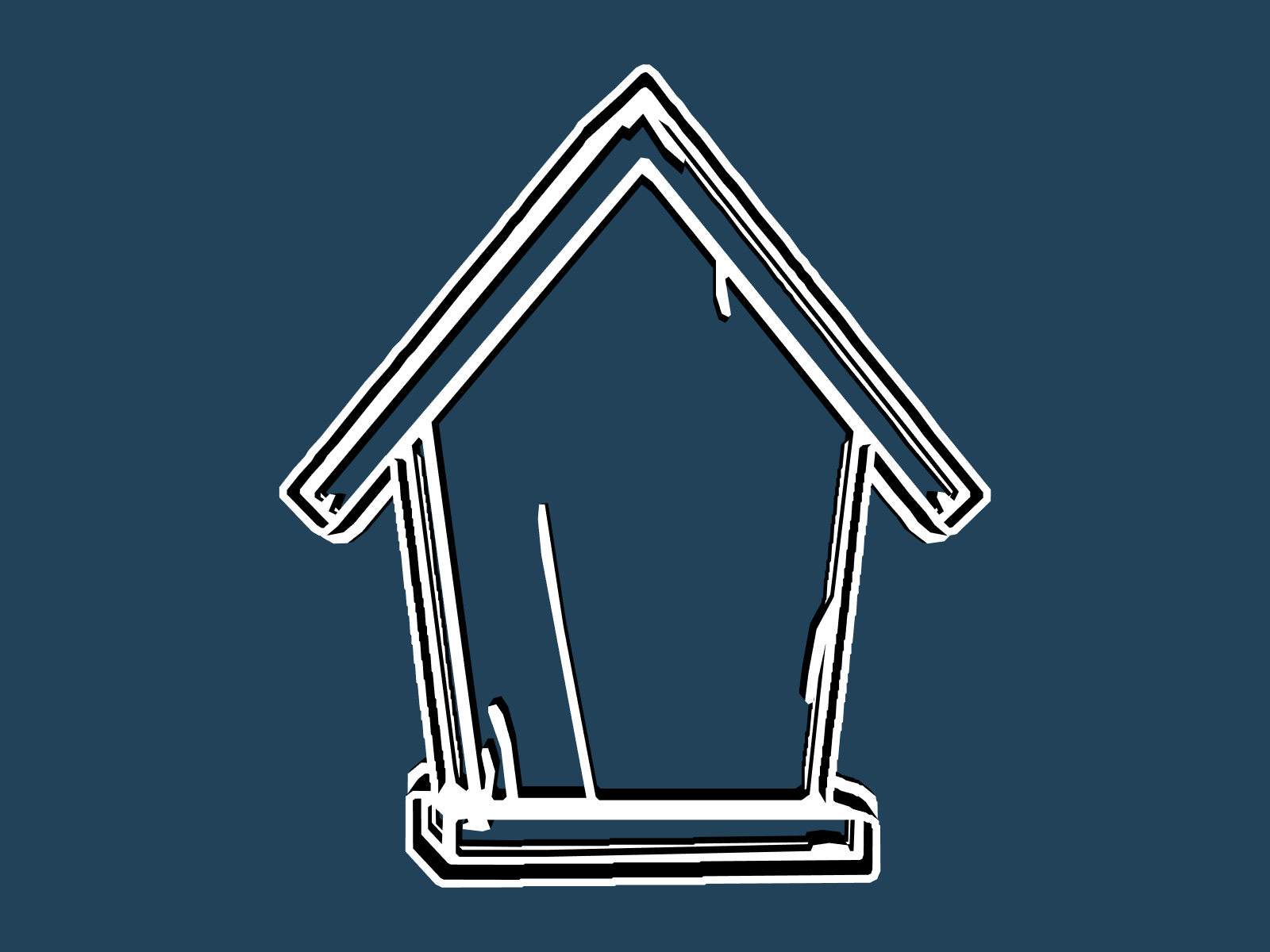 Birdhouse cookie cutter