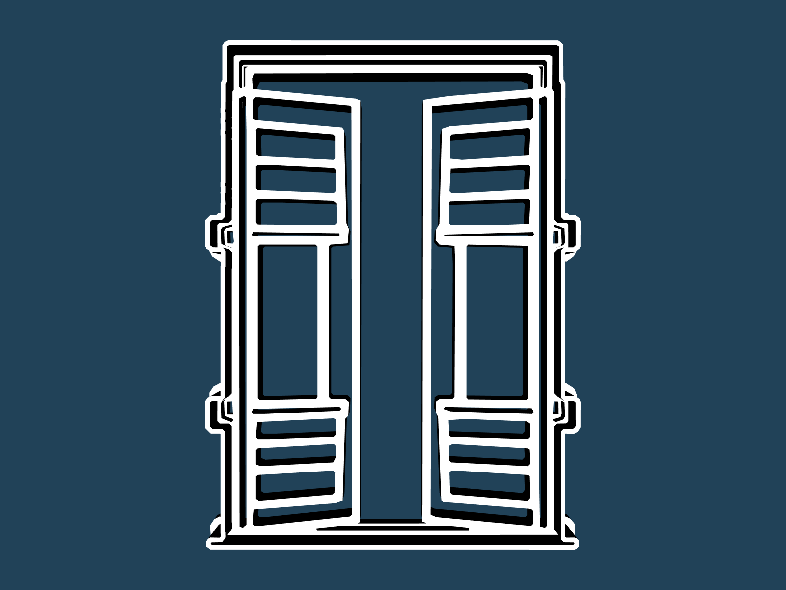Window Shutters cookie cutter