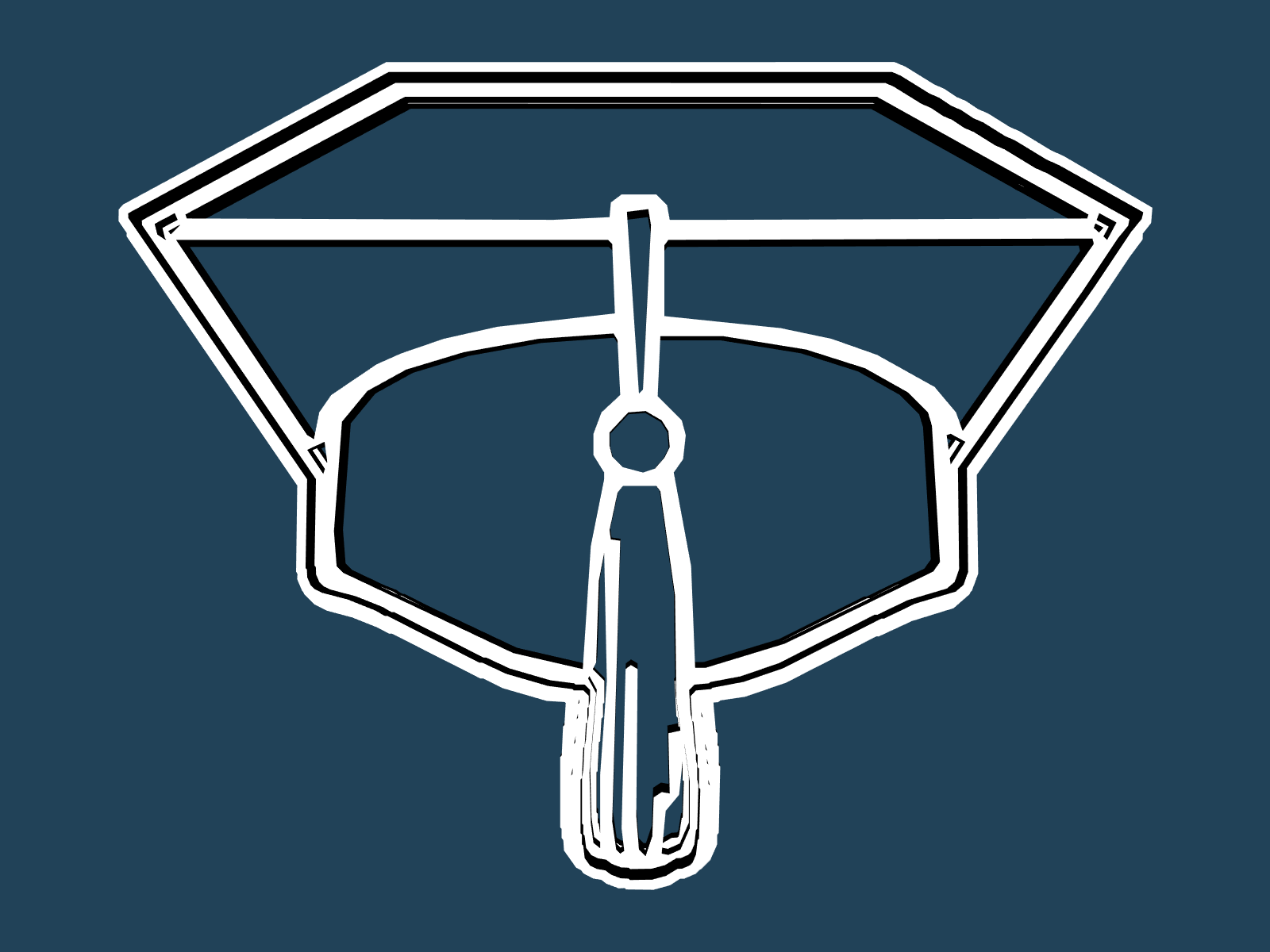 Graduation Cap cookie cutter