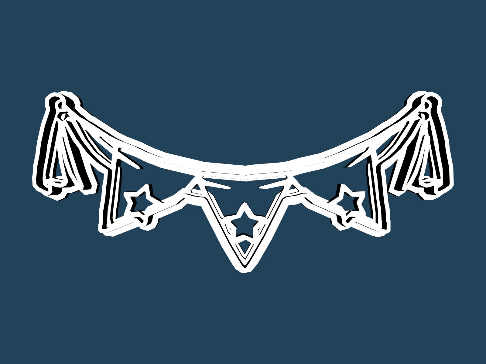 Star Bunting cookie cutter