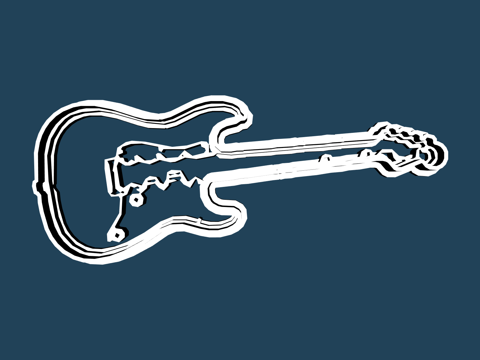 Electric Guitar cookie cutter