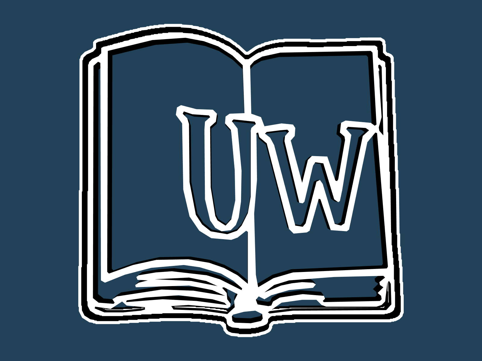 UW Book cookie cutter — view 1