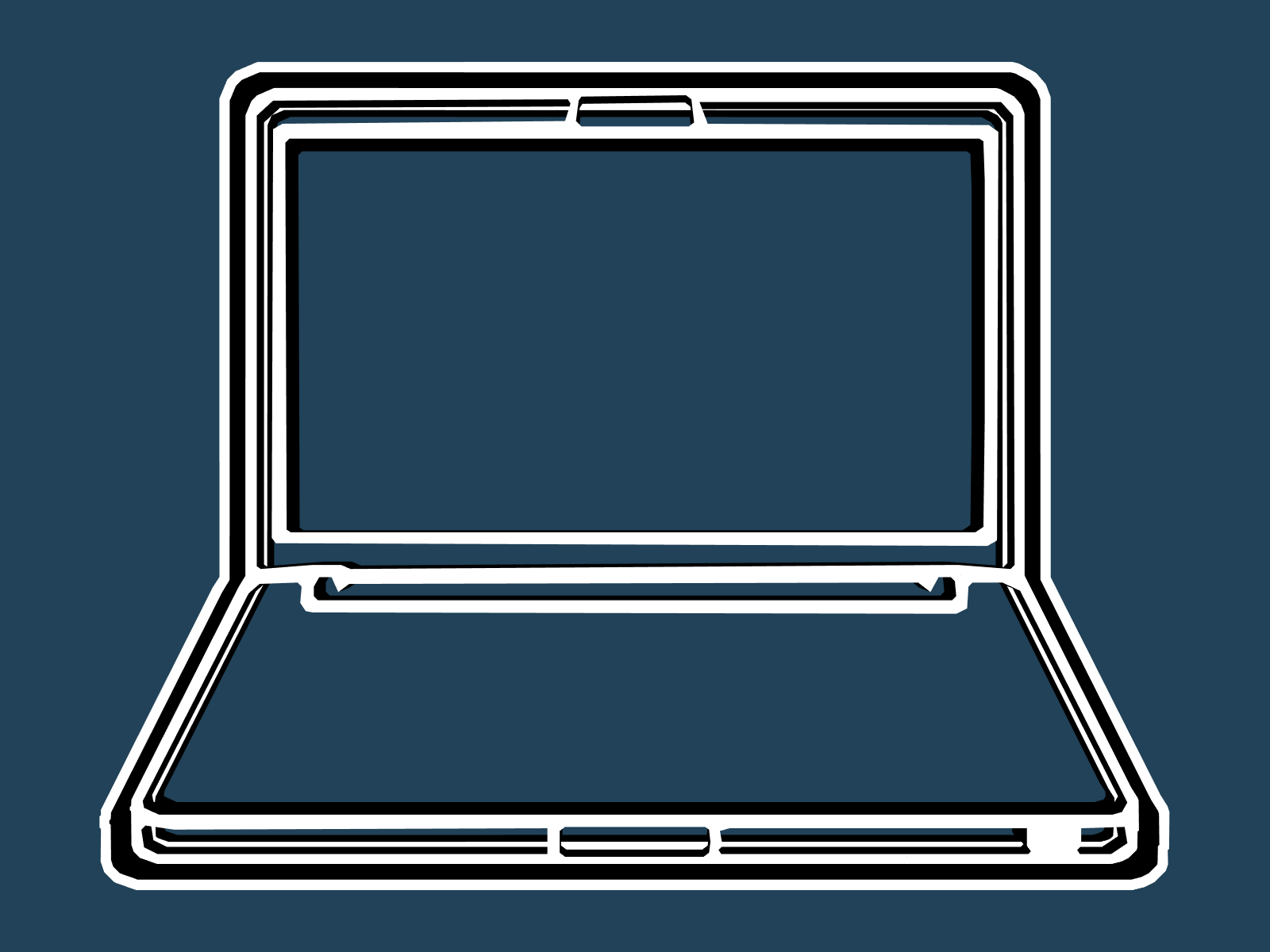 Laptop cookie cutter — view 1